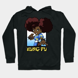 Kawaii Afro Kung Fu Girl Hoodie